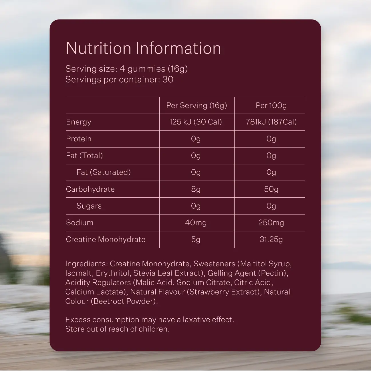 New Creatine Gummies (Strawberry)